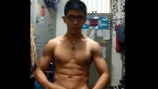 Chinese muscle Glasses Nerd