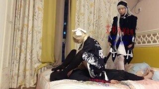 chinese coser femdom trample facesitting