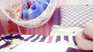 Horny Chinese Glasses Girl Live Creampie Fuck